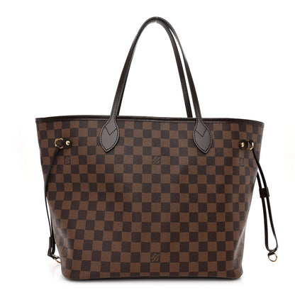 Louis Vuitton Damier Ebene Neo Neverfull MM Rose Ballerine 1 of 11