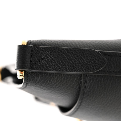 Louis Vuitton Calfskin Lock and Walk Bucket Black 7 of 10