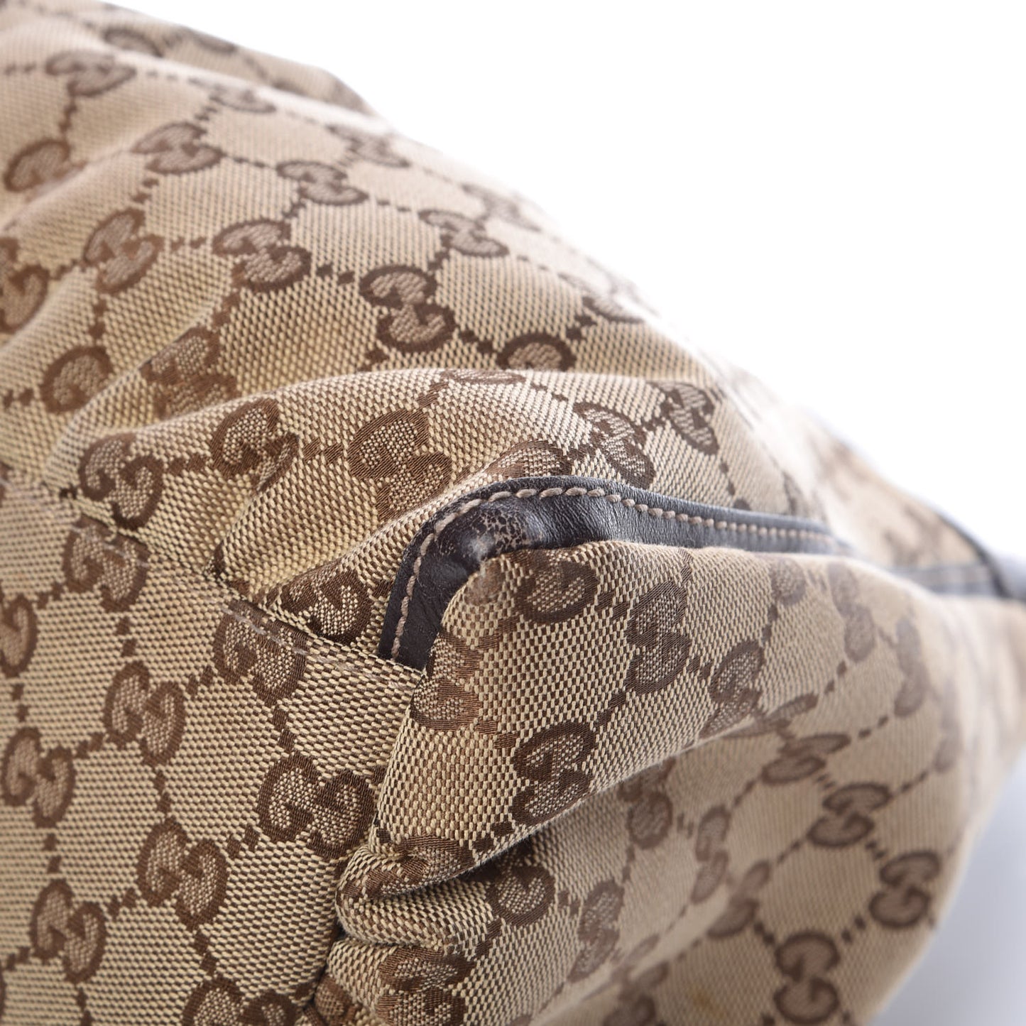 Monogram Large D Gold Hobo Dark Brown