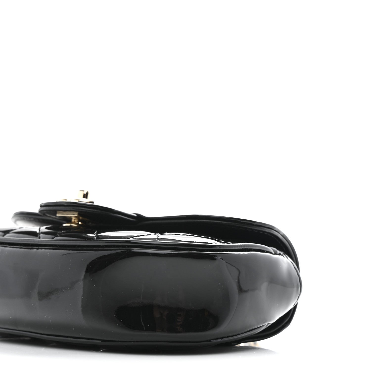 Chanel Patent Calfskin Quilted Mini Clutch Black 10 of 11
