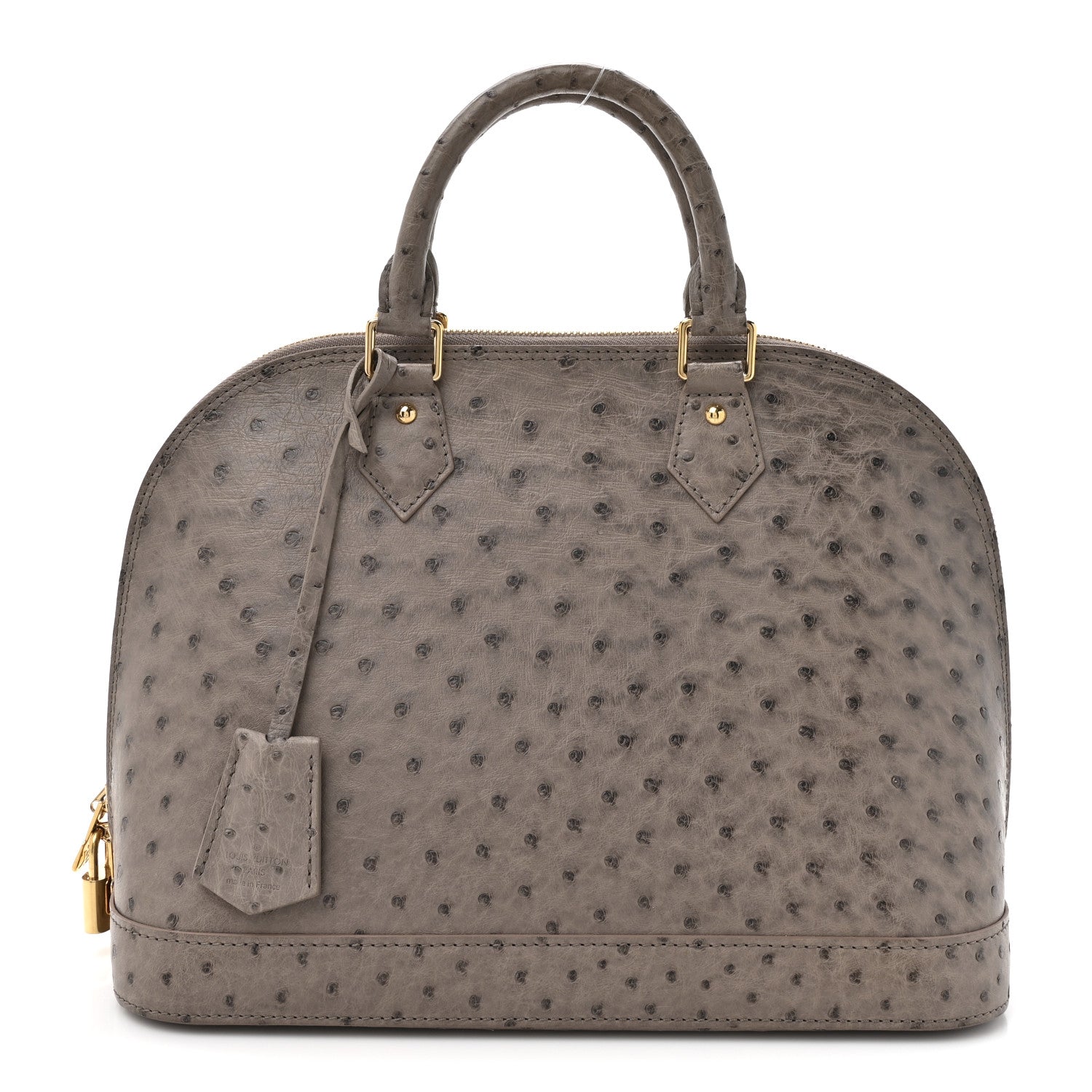 Louis Vuitton Ostrich Alma PM Gris 1 of 10