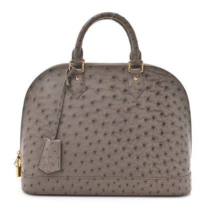 Louis Vuitton Ostrich Alma PM Gris 1 of 10