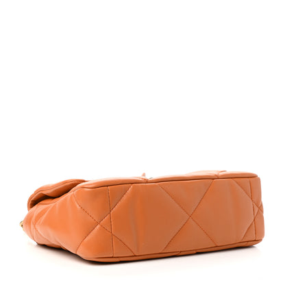 Chanel Lambskin Quilted Medium Chanel 19 Flap Light Brown 4 of 11