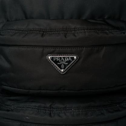 Prada Nylon Saffiano Flame Backpack Black 7 of 9