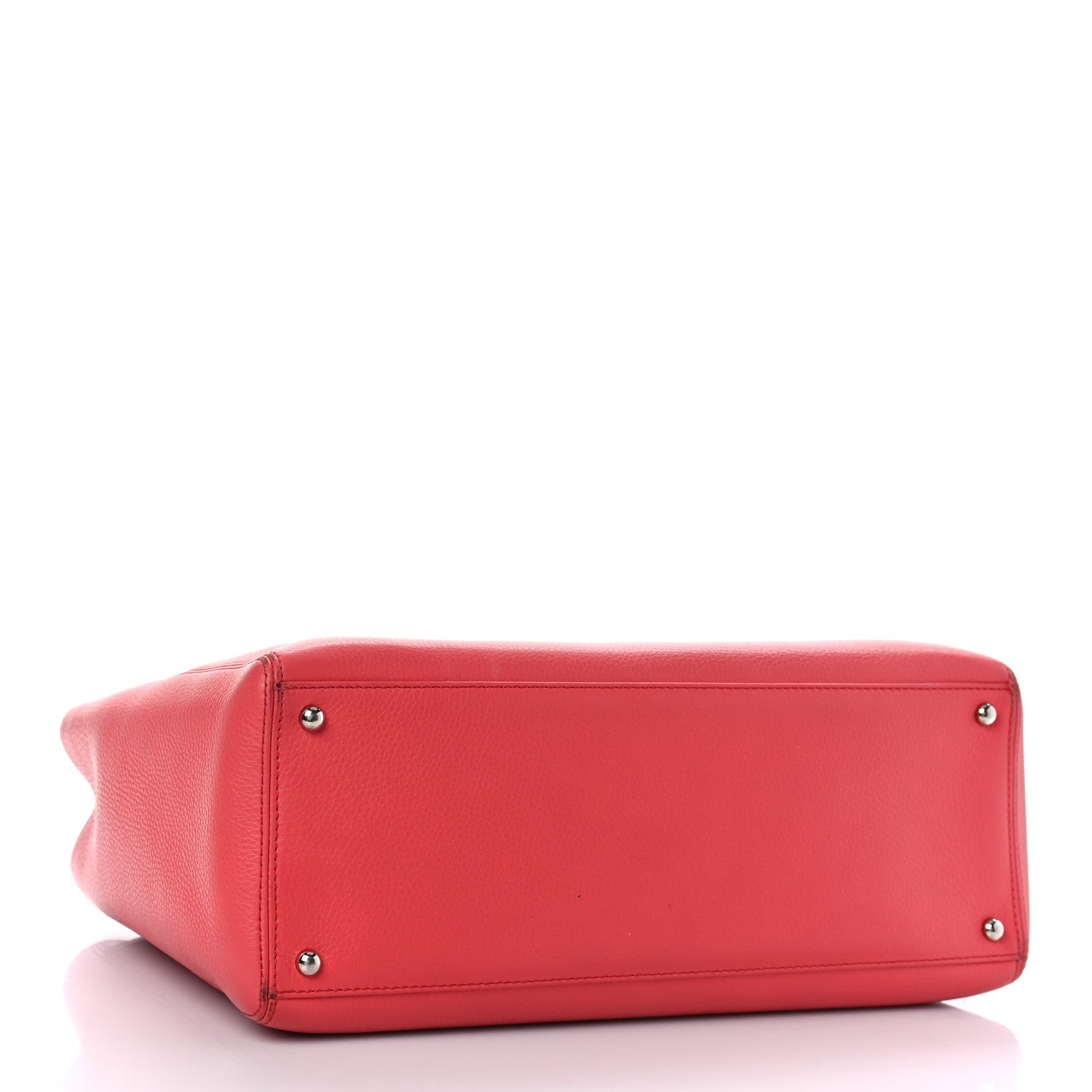 Chanel Calfskin Cerf Executive Shopper Tote Coral 4 of 12