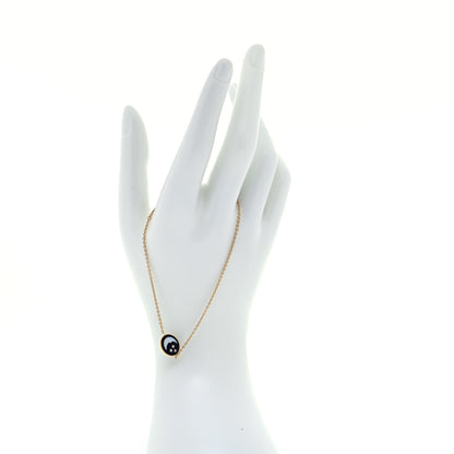 Christian Dior 18K Yellow Gold Diamond Black Onyx Mother of Pearl Rose Celeste Bracelet 2 of 9