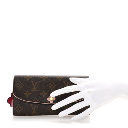 Louis Vuitton Monogram Bloom Flower Emilie Wallet Fuchsia 2 of 7
