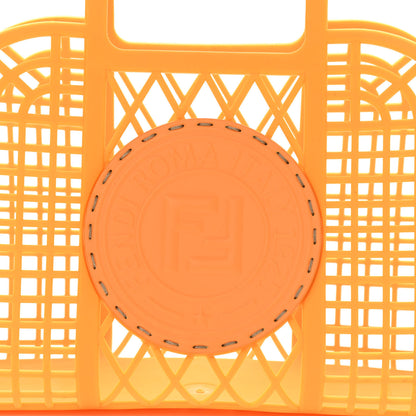 Fendi Recycled Plastic Vitello Liberty Matte Small Fendi Basket Clementine 7 of 10