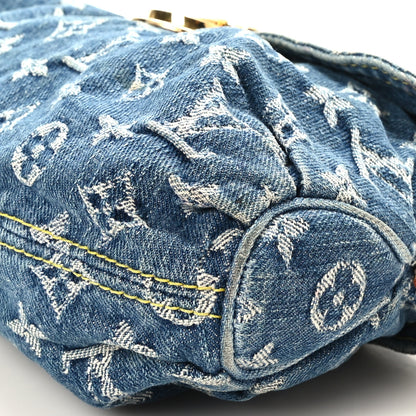 Louis Vuitton Monogram Denim Mini Pleaty Blue 8 of 9
