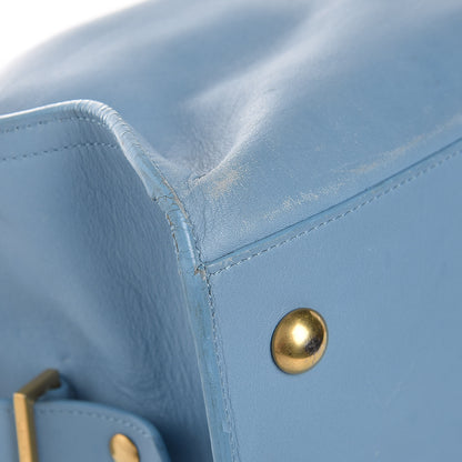 Saint Laurent Calfskin Medium Classic Y Cabas Blue Glacier 10 of 18
