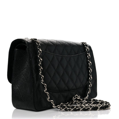 Chanel Caviar Quilted Jumbo Double Flap Black 3 of 7