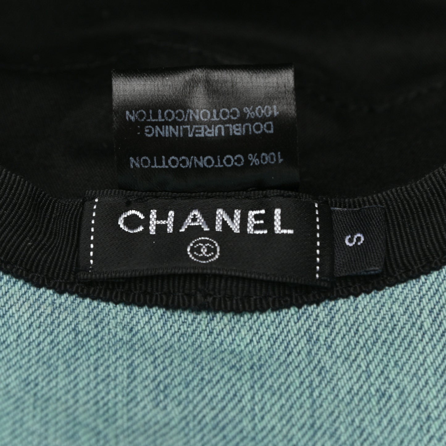 Denim Logo Bucket Hat S Light Blue