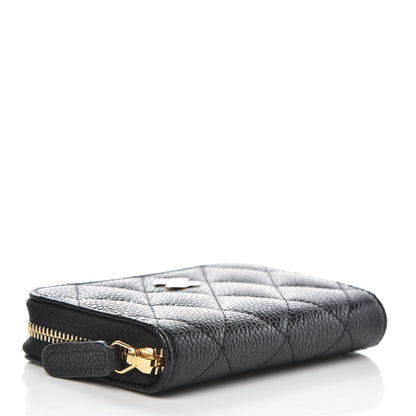 Chanel Caviar Quilted Zip Coin Purse Black 4 of 8