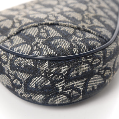 Christian Dior Monogram Mini Saddle Pochette Navy 6 of 12