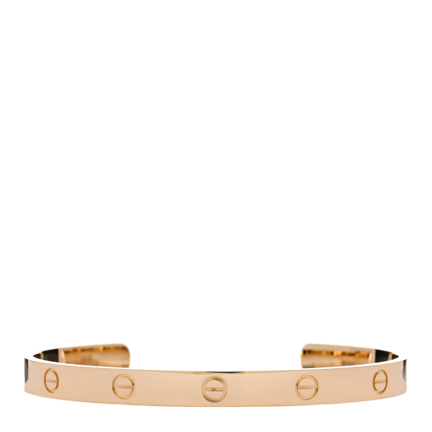 Cartier 18K Yellow Gold LOVE Cuff Bracelet 20 1 of 3