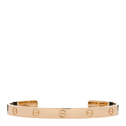 Cartier 18K Yellow Gold LOVE Cuff Bracelet 20 1 of 3