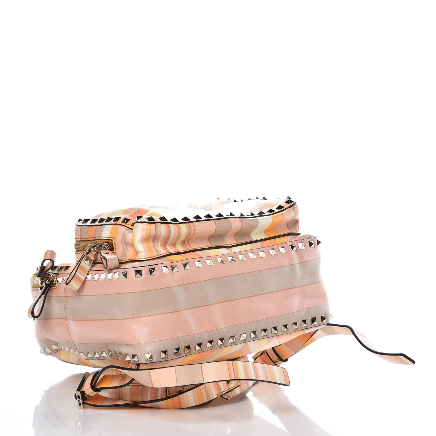 Vitello Native Couture 1975 Medium Rockstud Backpack Multicolor