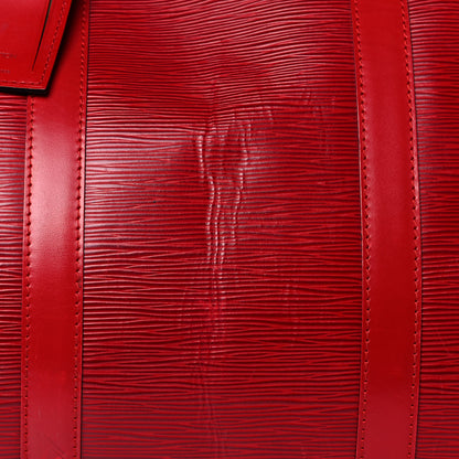 Louis Vuitton Epi Keepall 55 Castillan Red 20 of 32