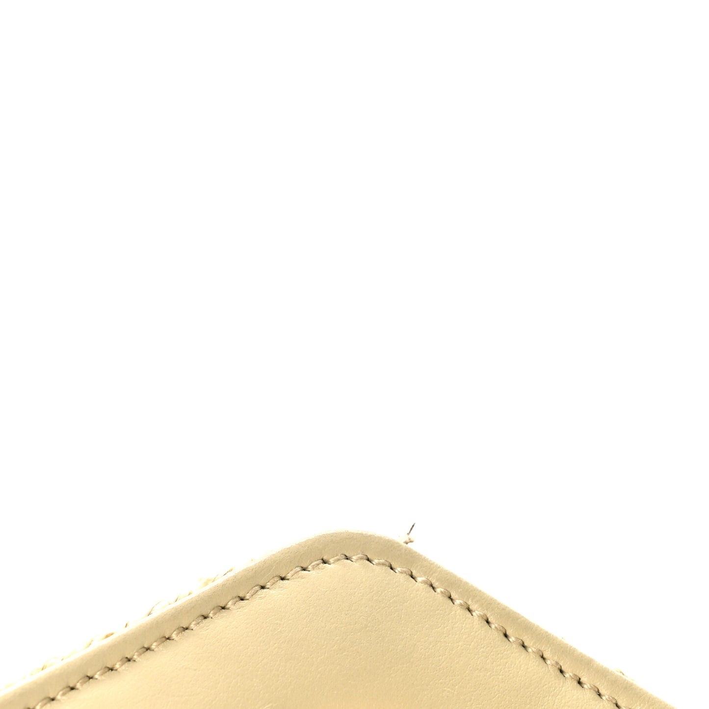 Straw Matelasse Chevron Monogram Large College Satchel Natural