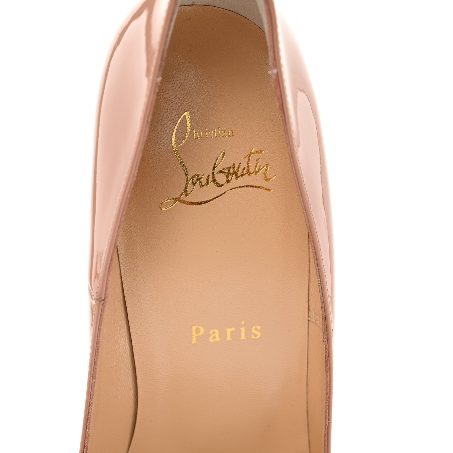 Christian Louboutin Patent So Kate 120 Pumps 38.5 Nude 7 of 8