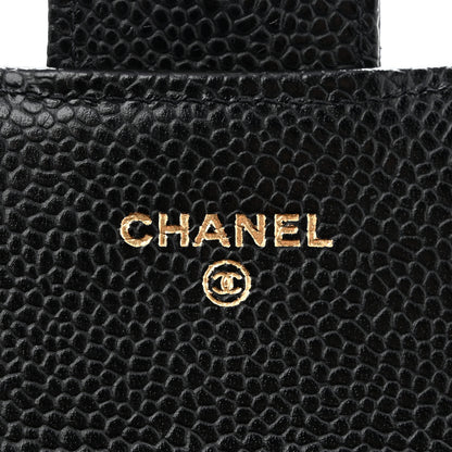 Chanel Caviar Quilted Large Gusset Flap Wallet Black 7 of 11