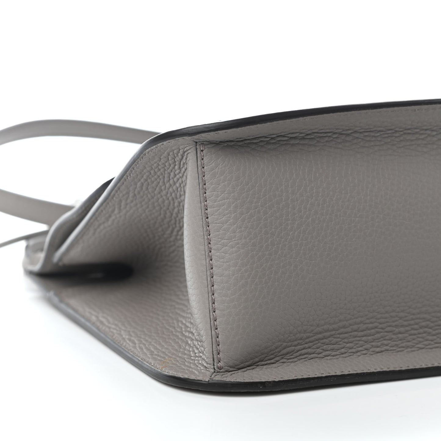 Cellarius Calfskin Medium Bamboo Daily Flap Shoulder Bag Storm Grey