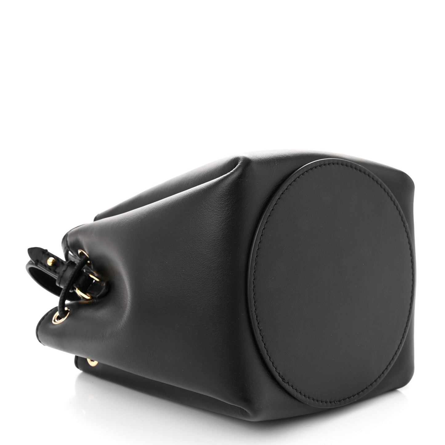 Calfskin Monogram Motif TB Bucket Black