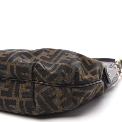 Fendi Zucca Cuoio Lucido Small Chef Hobo Tobacco Moro 7 of 10