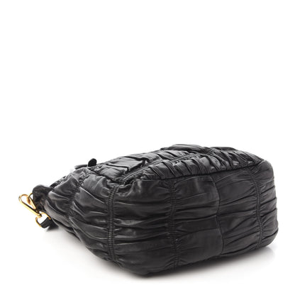 Prada Nappa Gaufre Tote Black 4 of 9