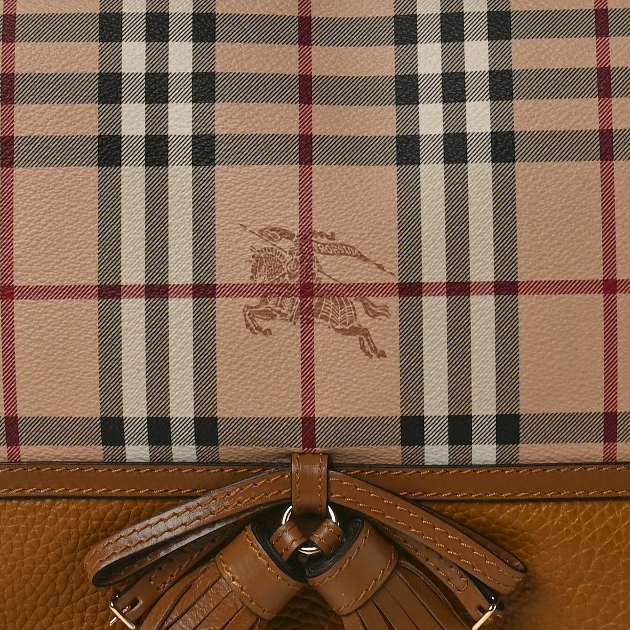 Haymarket Check Animal Print Medium Maydown Hobo Bag Camel