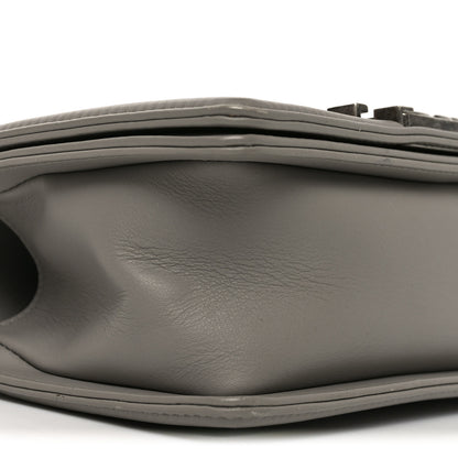 Chanel Calfskin Quilted Small Boy Flap Grey 8 of 9