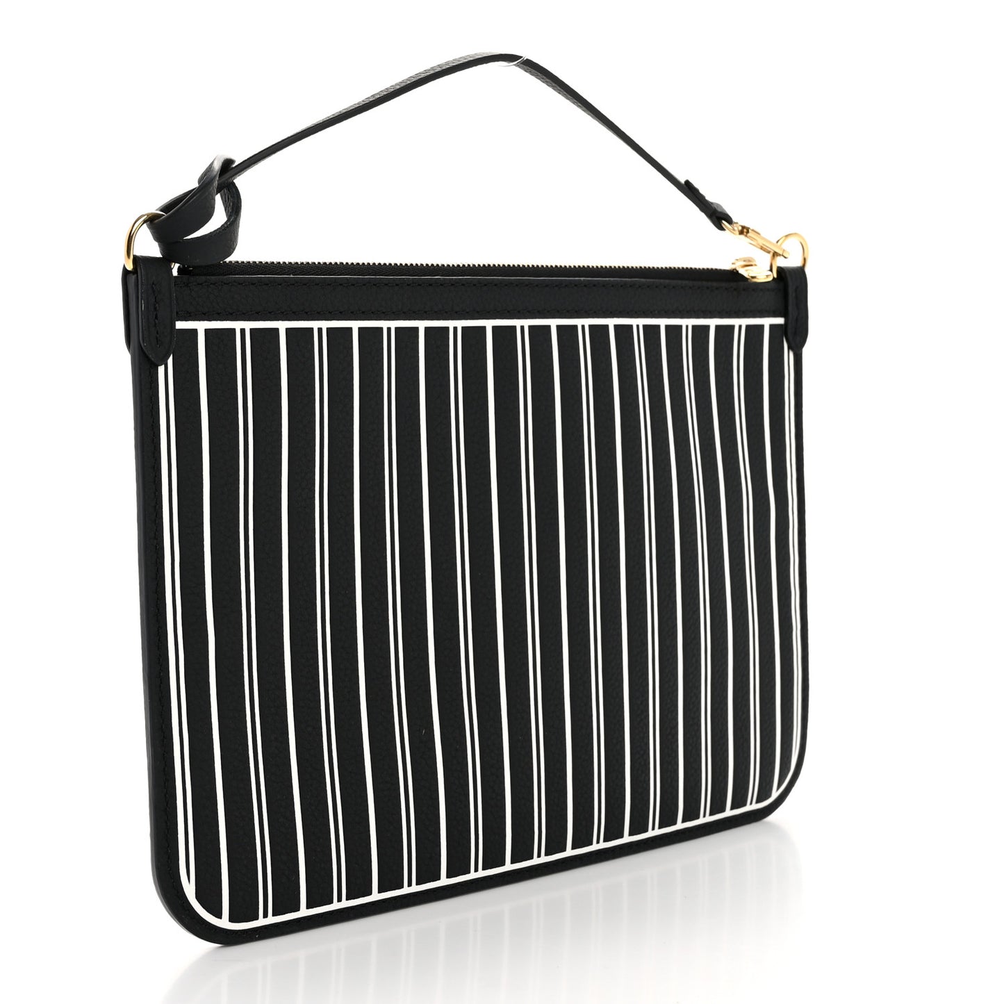 Calfskin Neverfull Inside Out MM Pochette Black