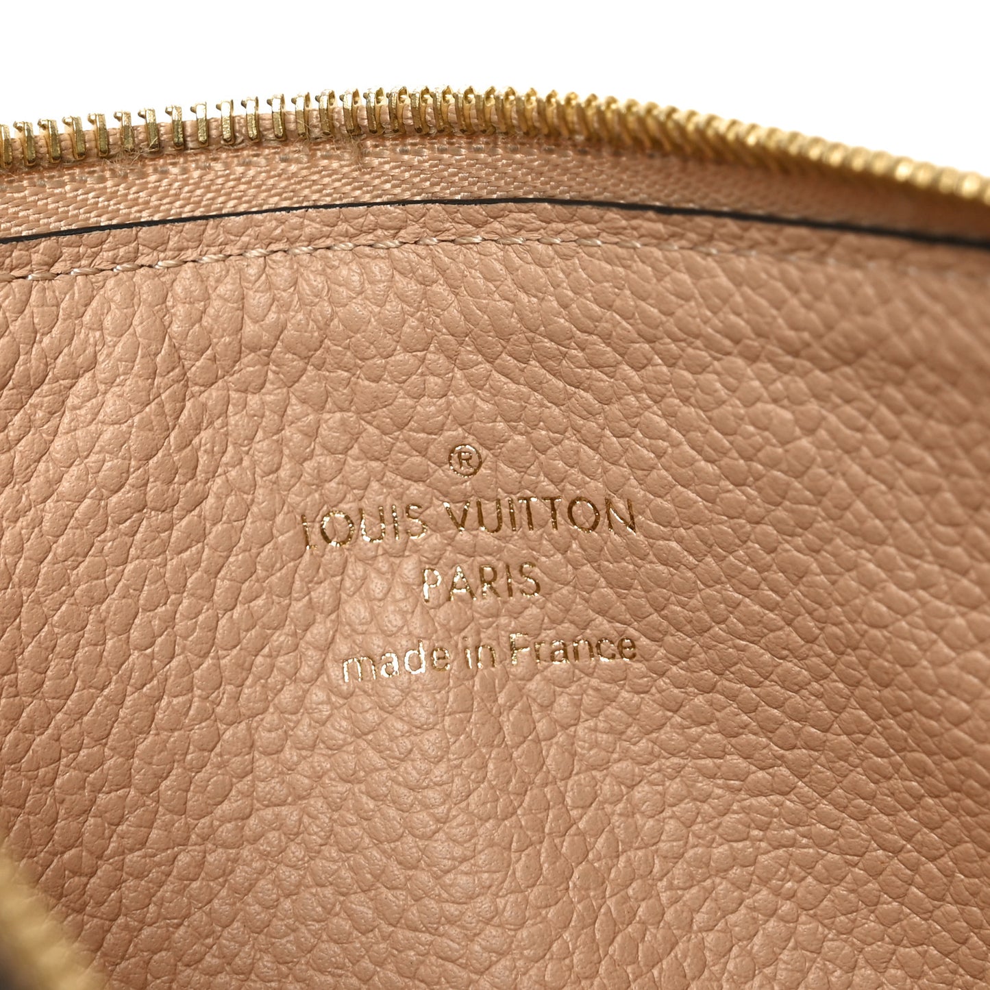 Empreinte Felicie Chain Wallet Zippered Insert Papyrus