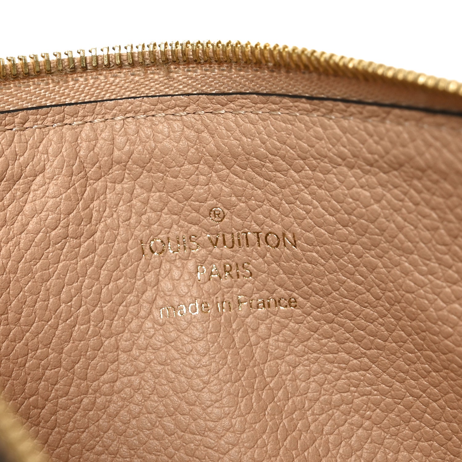 Louis Vuitton Empreinte Felicie Chain Wallet Zippered Insert Papyrus 6 of 6