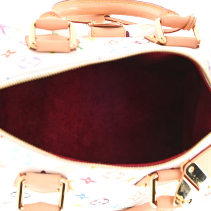 Louis Vuitton Monogram Multicolor Speedy 30 White 4 of 10