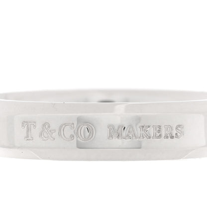 Tiffany Sterling Silver Makers Narrow Slice Ring 52 6 5 of 6