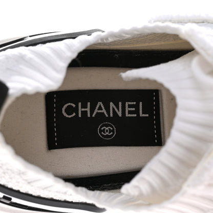 Chanel Fabric Logo Sneakers 39 White 7 of 16