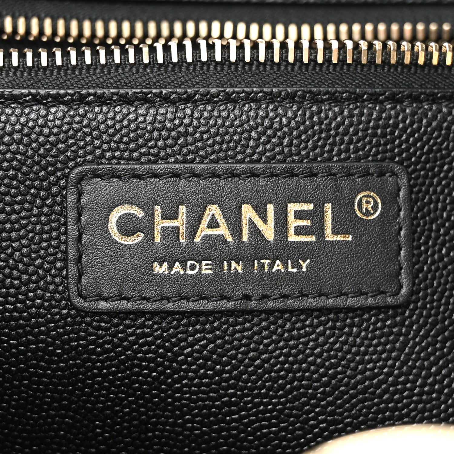 Chanel Caviar Quilted Small Shopping Tote Black 6 of 10