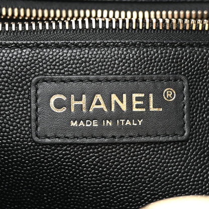 Chanel Caviar Quilted Small Shopping Tote Black 6 of 10