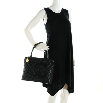 Chanel Caviar Quilted Medallion Tote Black 2 of 6