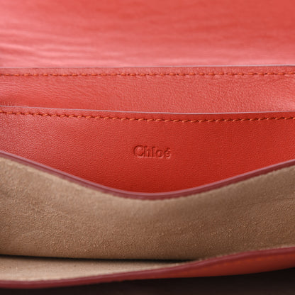Chloe Calfskin Drew Bijou Clutch Earthy Red 8 of 10