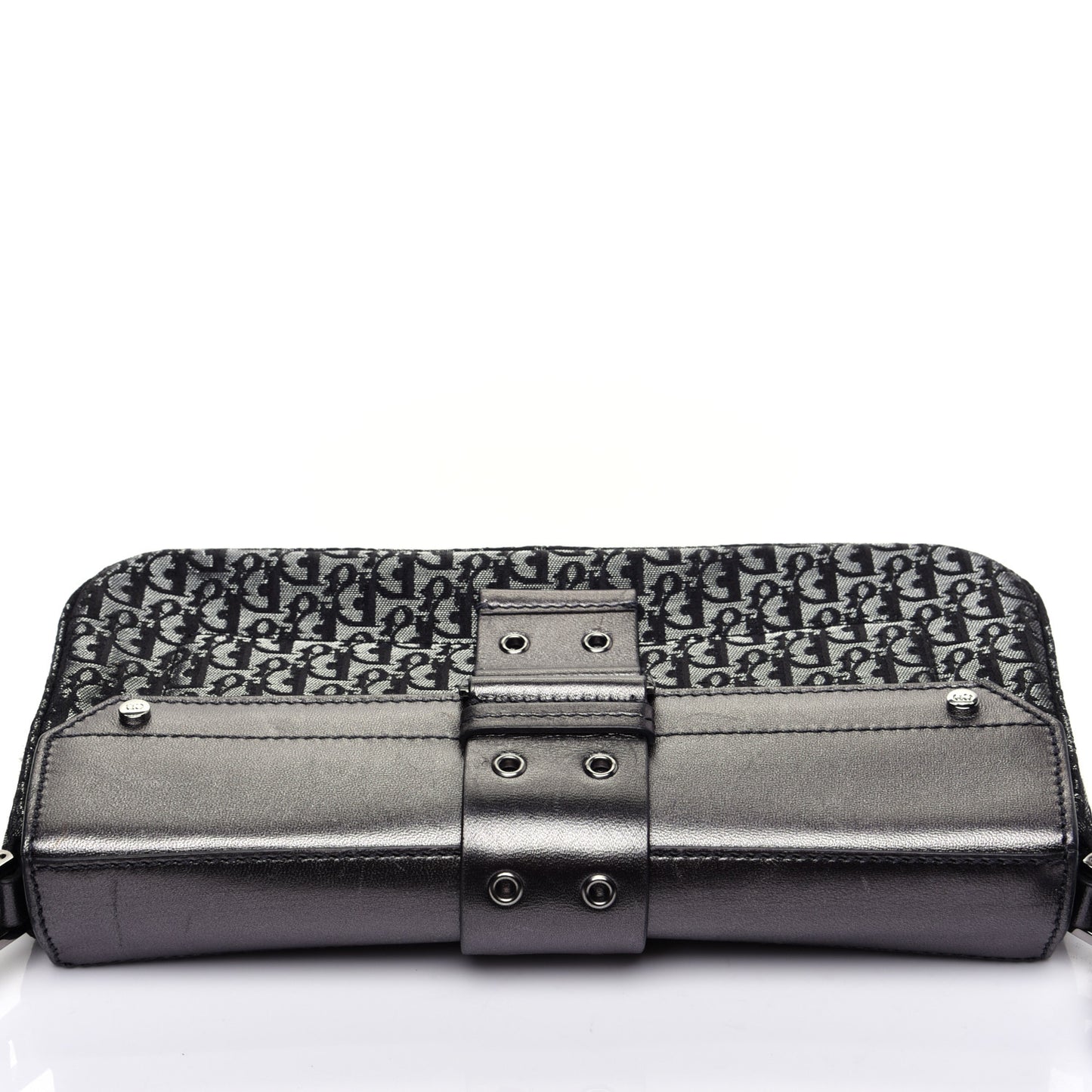 Metallic Monogram Street Chic Shoulder Bag Black