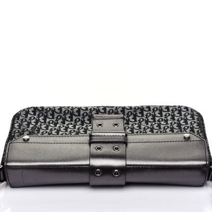 Christian Dior Metallic Monogram Street Chic Shoulder Bag Black 9 of 13