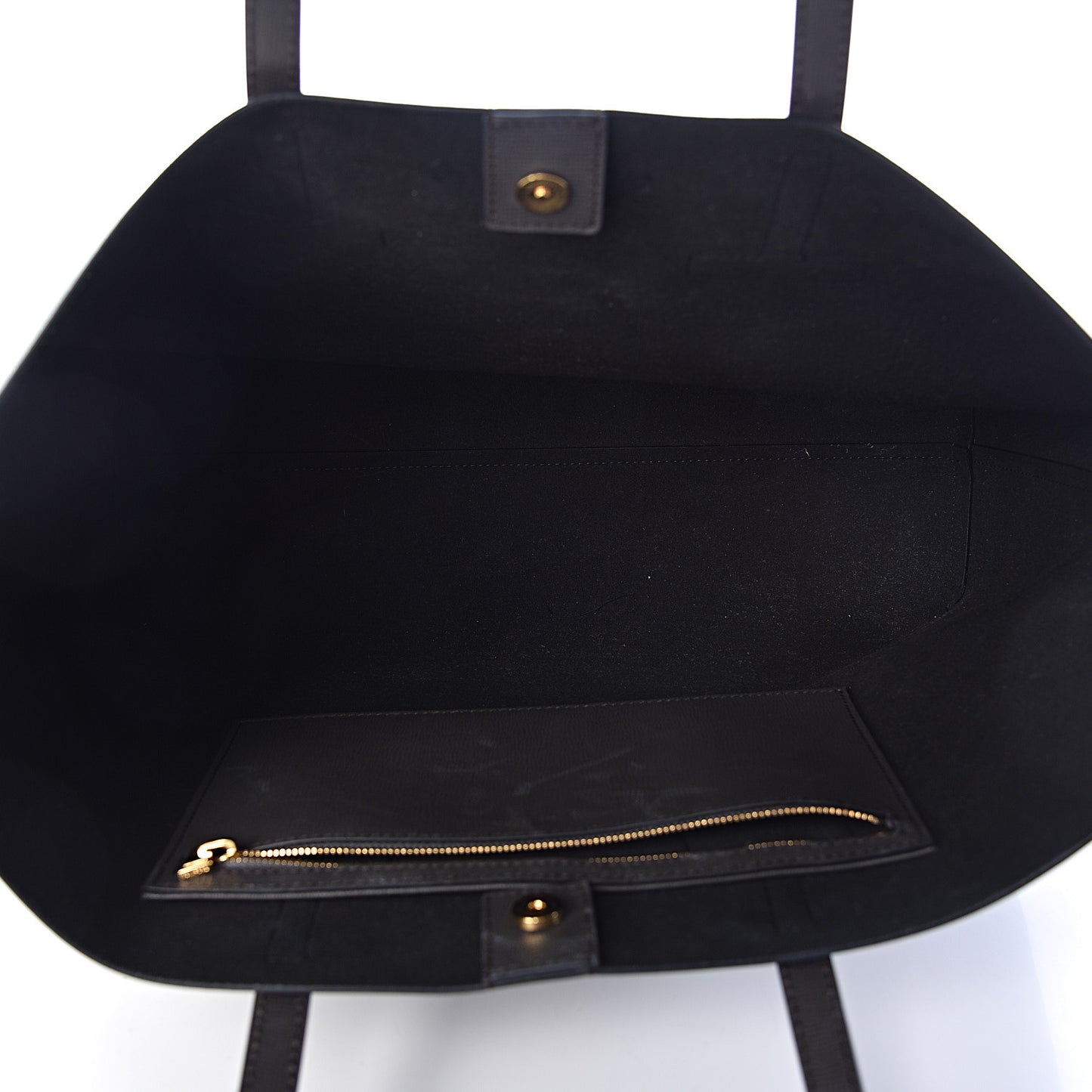 Grained Calfskin Small T Tote Grey