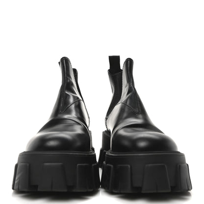 Prada Spazzolato Rois Monolith Chelsea 55mm Ankle Boots 35 Black 3 of 8