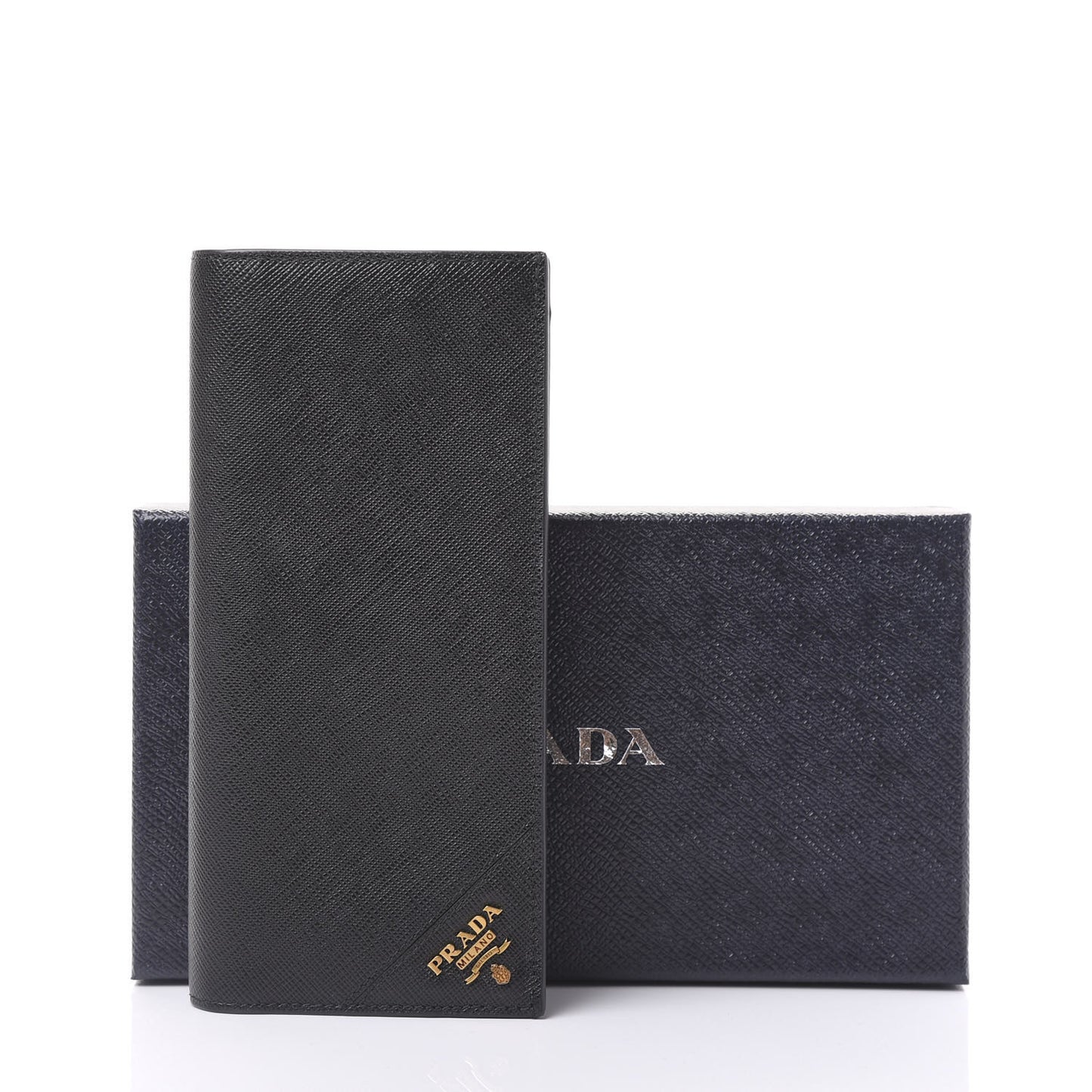 Saffiano Flap Wallet Black
