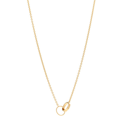 Cartier 18K Yellow Gold Interlocking LOVE Necklace 1 of 5
