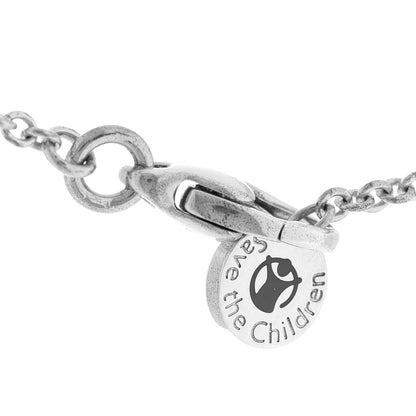 Bulgari Sterling Silver Ceramic Save The Children Pendant Necklace 5 of 5