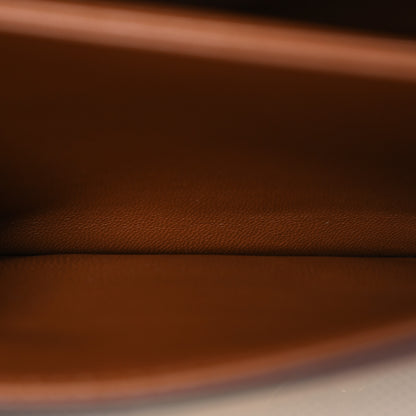 Celine Textile Natural Calfskin Teen Triomphe White Tan 6 of 16