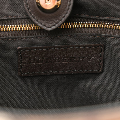 Burberry Haymarket Check Small Canterbury Tote Chocolate 6 of 11